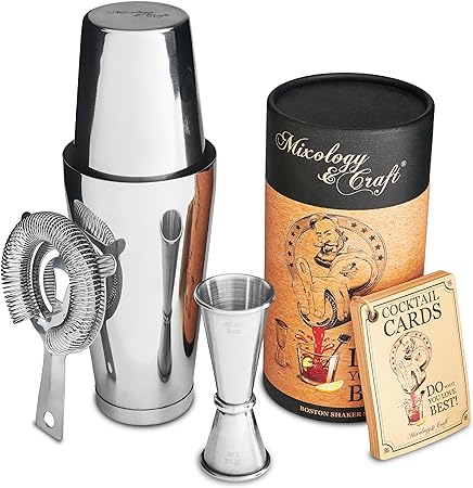 Mixology Cocktail Shaker Boston Shaker - Silver
