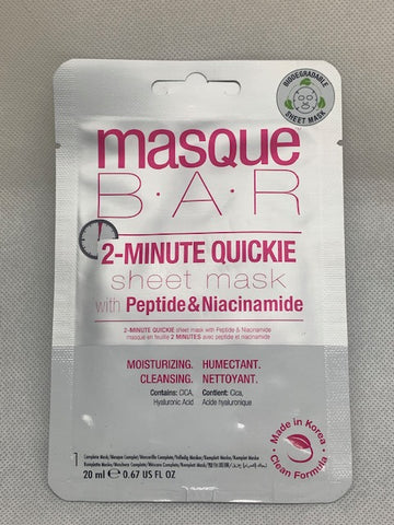 20ml Masque B.A.R 2-Minute Quickie Sheet Mask With Peptide and Niacinamide