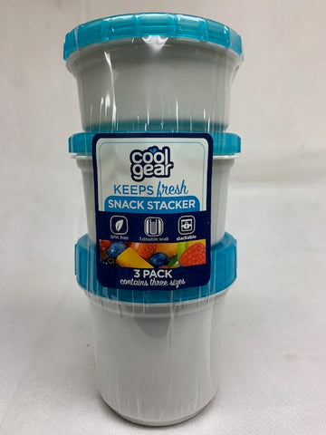 Cool Gear 3-Pack Keeps Fresh Snack Container