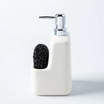 Mainstays Ceramic Soap Pump With Dish Scrubber