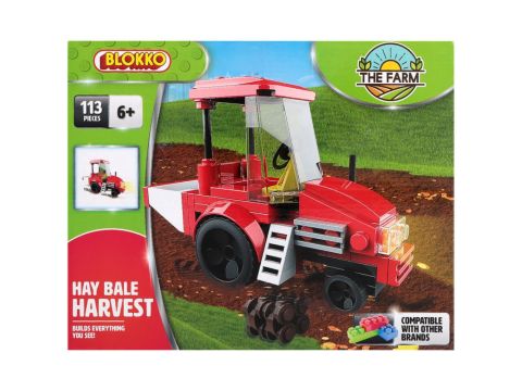 BLOKKO The Farm 113 Piece Hay Bale Harvest