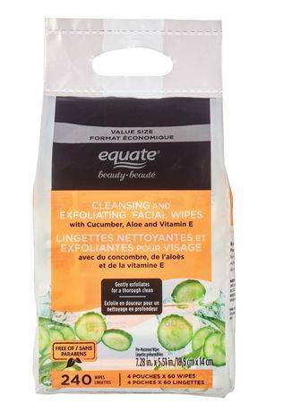 240Ct. Beauty Cleansing and Exfoliating Wipes