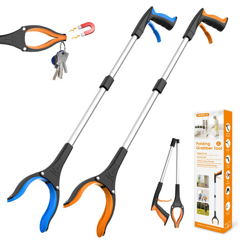 Rewky 2-Pack Folding Grabber Tool