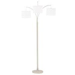 78 Inch 3-Arc Brushed Nickle Finish Floor Lamp