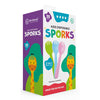 4U 30-Count 2-in-1 Kids Disposable Sporks