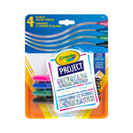 Crayola 4-Piece Project Metallic Outline Markers