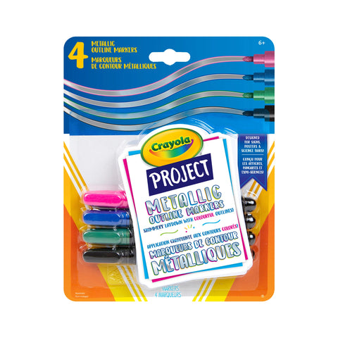Crayola 4-Piece Project Metallic Outline Markers