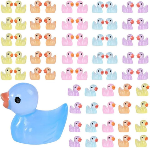 Granmagazz 120 Pc Mini Luminous Resin Ducks