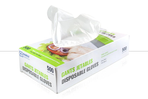 Family Essentials 500-Pack Disposable Gloves