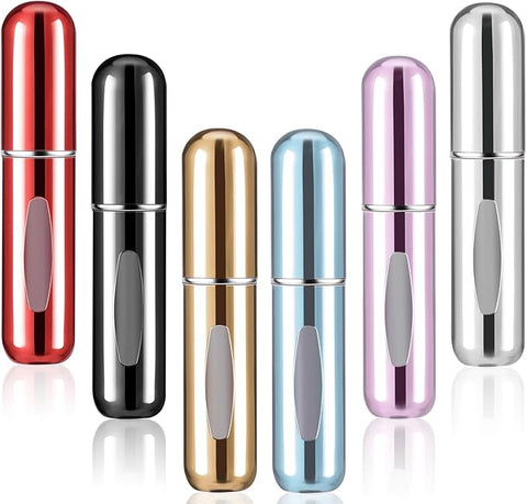 6pc 5ml Mini Perfume Atomizer Spray Container Bottles
