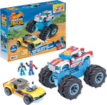 Wonder Builders MEGA Hot Wheels Monster Truck Building Sets: Rodger Dodger & Hot Wheels Racing