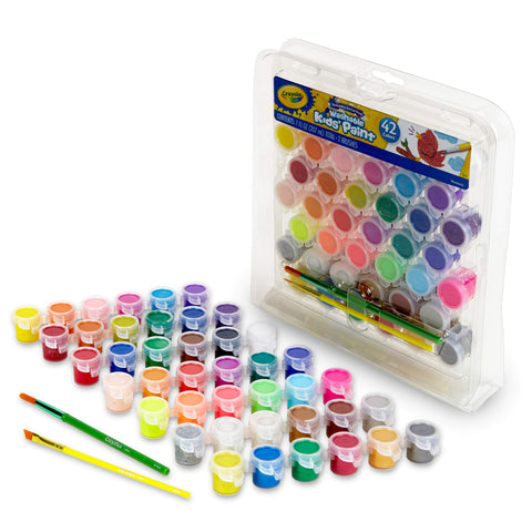 Crayola 42-Colour Washable Kids' Paints