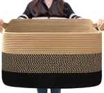 Goodpick Large 21.6" x 14.9" x 11.8" Blanket Storage Basket