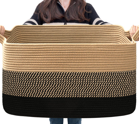 Goodpick Large 21.6" x 14.9" x 11.8" Blanket Storage Basket