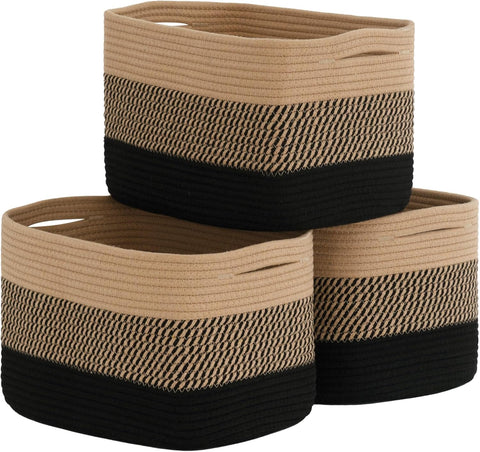 Cherrynow 3-Piece Decorative Woven Storage Basket Set