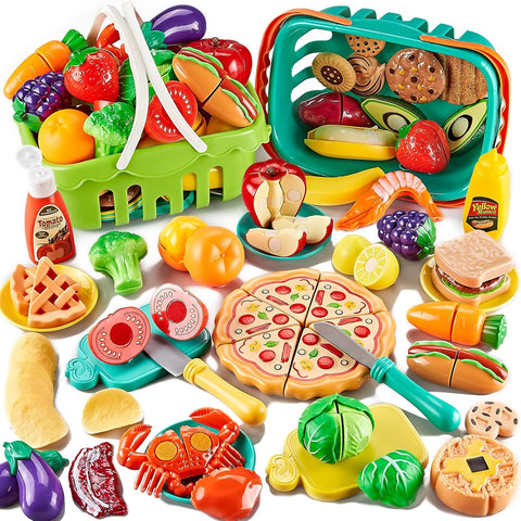 85pc Kids Pretend Play Food Sets