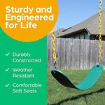 Jungle Gym Kingdom Swings for Outdoor Swing Set - Pack of 2 Swing Seat
