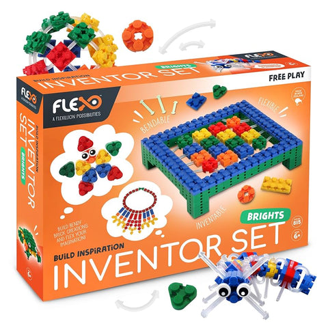 Flexo Bendable, Flexible, Inventable Free Play Build Insperation Inveror Set