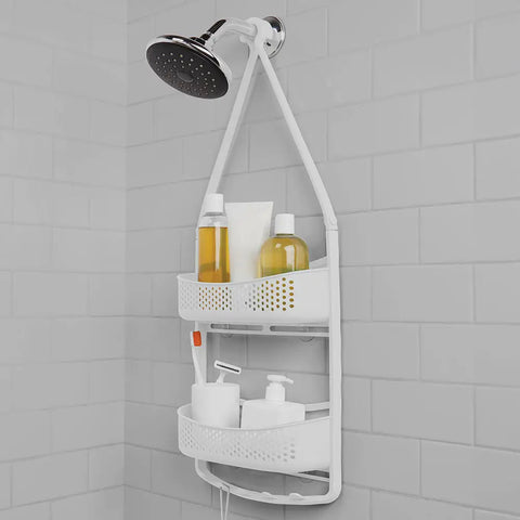 ULoft Snorkel White Shower Caddy