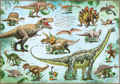 NatureBridge 20" X 14" Dinosaur Puzzle