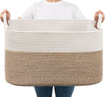 Goodpick Large 21.6" x 14.9" x 11.8" Blanket Storage Basket
