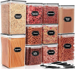 PRAKI 10pc Airtight Food Storage Containers