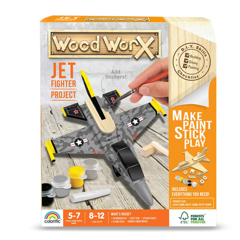 Wood Worx Fighter Jet Project Kit