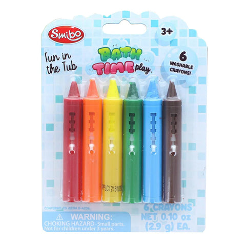 Smibo Bath Time Play 6-Piece Crayon Set