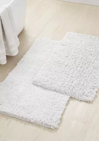 BELK Biltmore Hotel Collection Silver Gray Ultra Plush Bath Rug