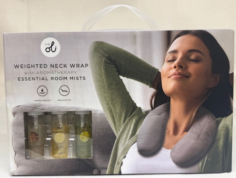 2lbs Weighted Neck Wrap With 15ml Aromatherapy Essential Room Mists