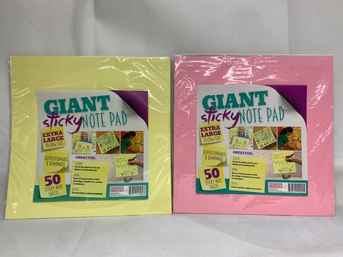 50 Count Giant Sticky Note Pad