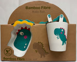 Eco Bamboo Fibre 5-Piece Kids Dinosaur Dinnerware Set