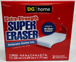 DG Home 2-Pack 4.6" x 2.4" x 0.7" Extra Strength Super Eraser Multipurpose Cleaning Pads