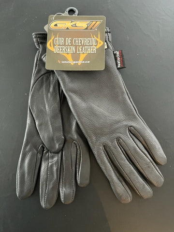 Ganka Ladies Deerskin Leather Gloves ( Black)