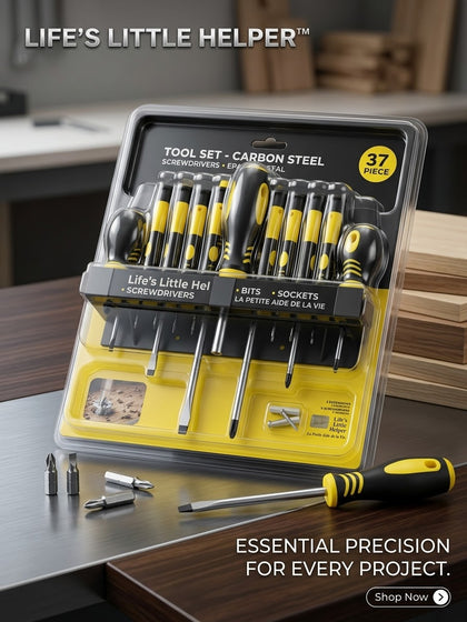 37-Piece Carbon Steel Tool Set