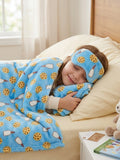 Jesse + Lulu Lounge Sleepover Set 2 layer blanket with sleep mask