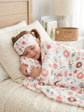 Jesse + Lulu Lounge Sleepover Set 2 layer blanket with sleep mask