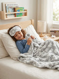 Jesse + Lulu Lounge Sleepover Set 2 layer blanket with sleep mask