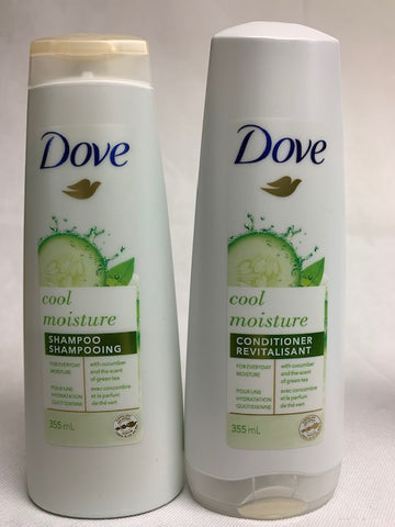 Dove 355mL 2-Pack Cool Moisture Shampoo & Conditioner