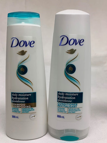 Dove 355mL 2-Pack Daily Moisture Hydration Shampoo & Conditioner