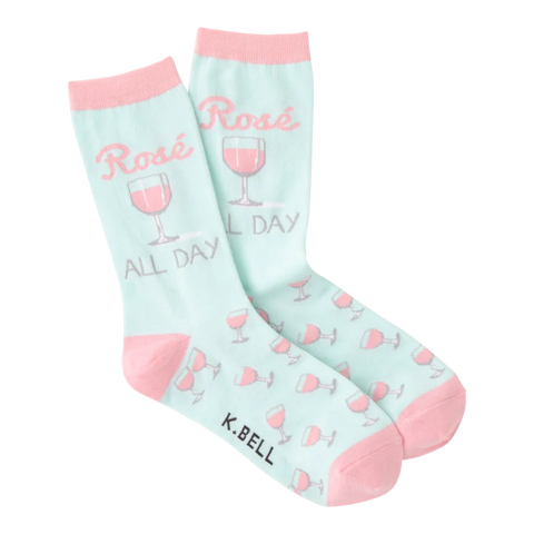 K. Bell Women's Rose All Day Crew Socks