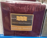 Luxury Feel Bamboo Bed Sheet Set - Queen Asst Colours