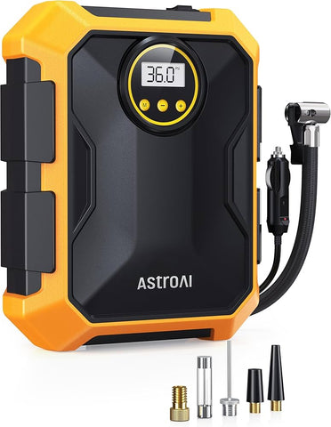 Astroai 25L/Min 12-Volt Portable Car Air Pump