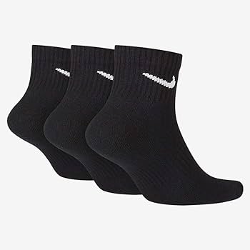 3-Pack Nike Everyday Cotton Cushioned Ankle Black Training Socks