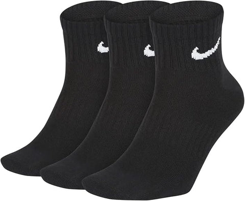 3-Pack Nike Everyday Lightweight Ankle Black Training Socks