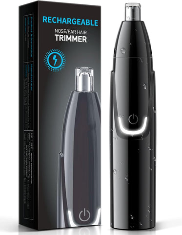 Black Rechargeable Nose/Ear Hair Trimmer