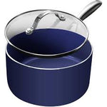 GRANITESTONE DIAMOND Non-Stick Saucepan - with Glass Lid, 2.5 Qt