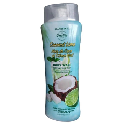 532 mL Premium Quality Coconut Lime Moisturizing Body Wash With Shae and Vitamin E