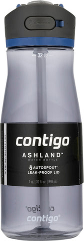 Contigo Ashland 1qt. 32oz 946mL Leakproof Water Bottle With Pop-Up Straw Lid/Autospout Lid