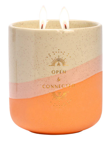 Inner World Connection 11oz Sandalwood & Vanilla Essential Oil Scented Candle